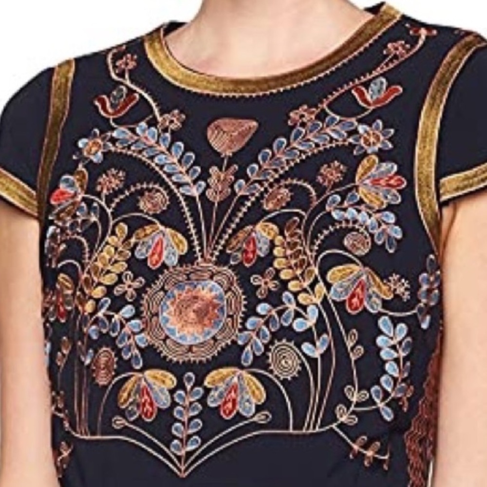 FOXIEDOX HADIYA EMBROIDERED DRESS NWT XS - Picture 3 of 8